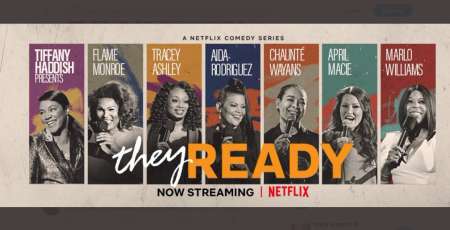 Chaunte Wayans in a Netflix Comedy Special's banner